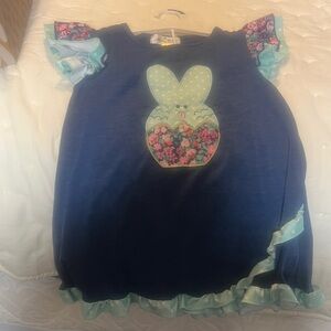 Matilda Jane Navy Floral Bunny Tee